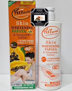 VEETGOLD Skin Whitening Nano White Papaya Lotion + Sunscreen