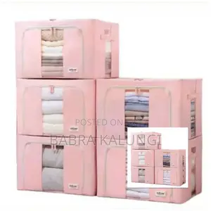3pc Foldable Clothes Beddings Storage Box