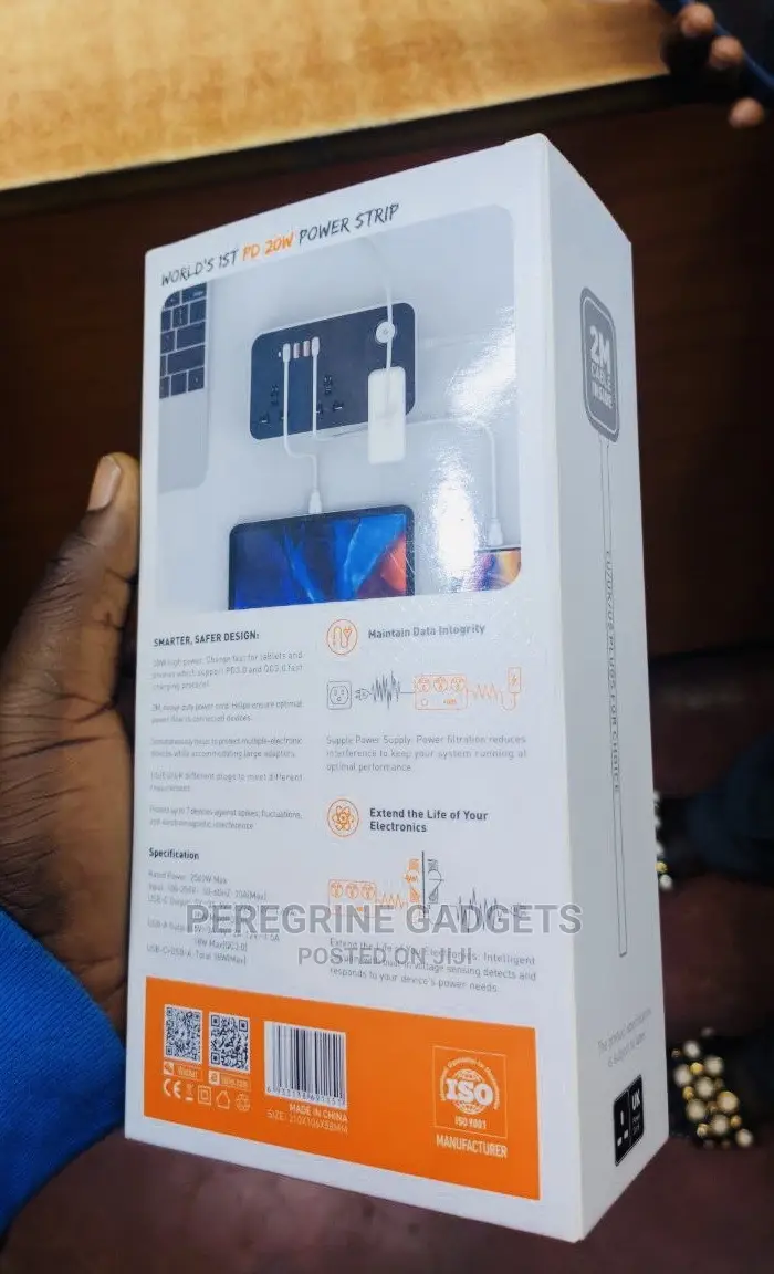 3way Power Socket Faster Smart Charging and 4 USB Port