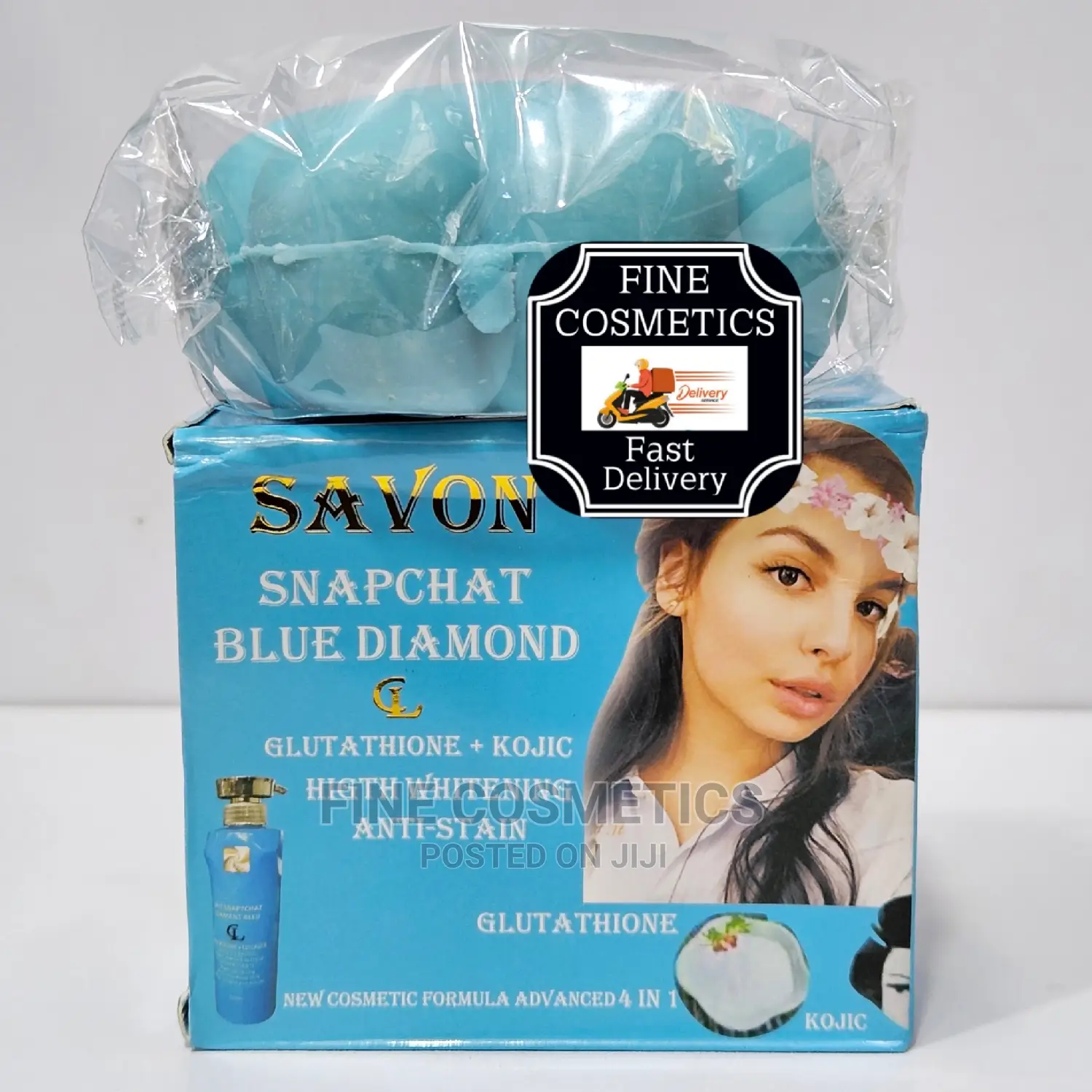SNAPCHAT Soap Blue Diamond Gluta + Kojic Acid Whitening Soap