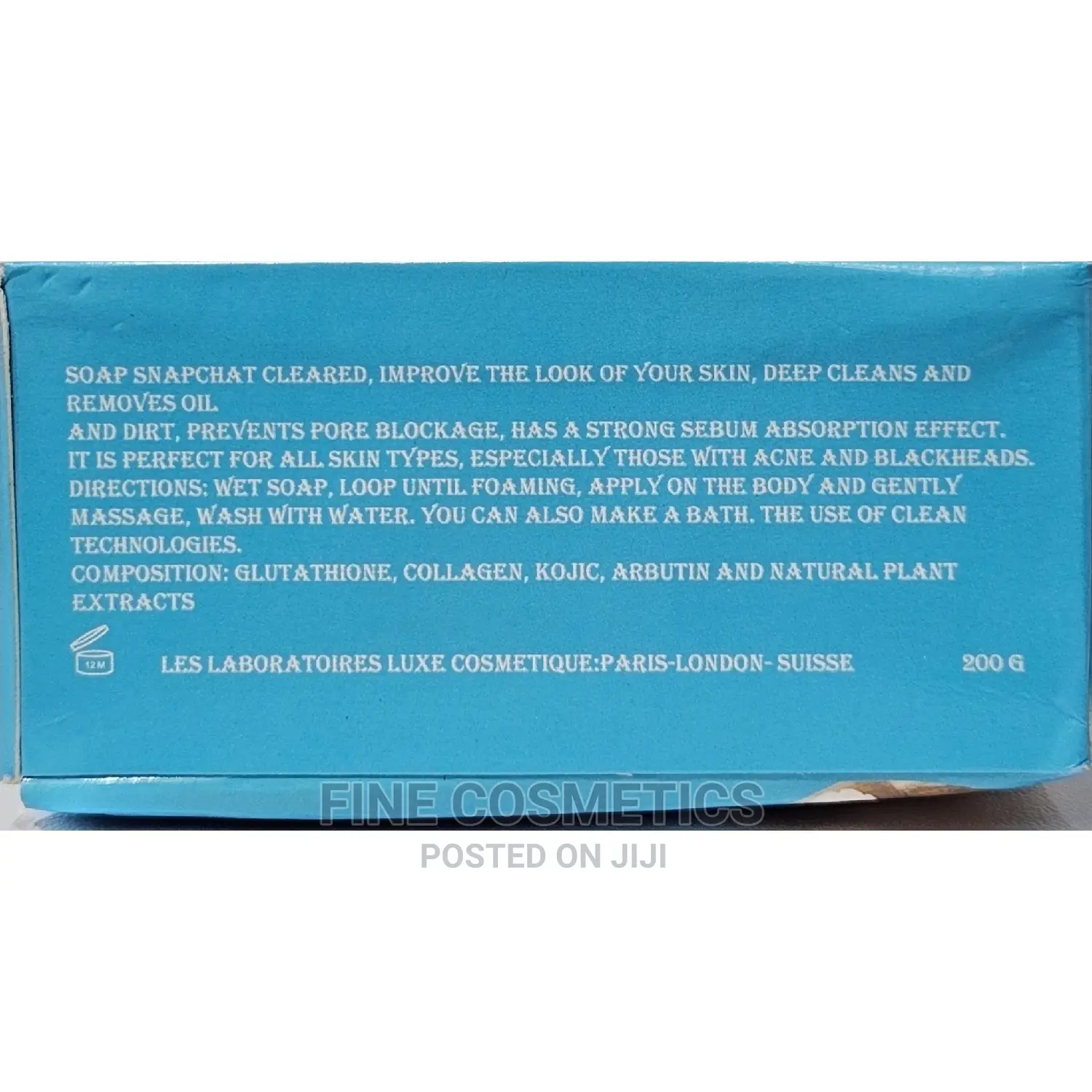 SNAPCHAT Soap Blue Diamond Gluta + Kojic Acid Whitening Soap
