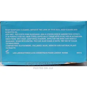 SNAPCHAT Soap Blue Diamond Gluta + Kojic Acid Whitening Soap