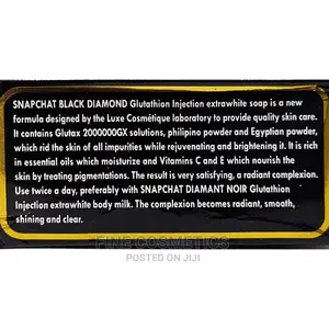 SNAPCHAT Soap Black Diamond Injection Whiten'g Corector Soap