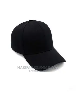 Plain Black Cap