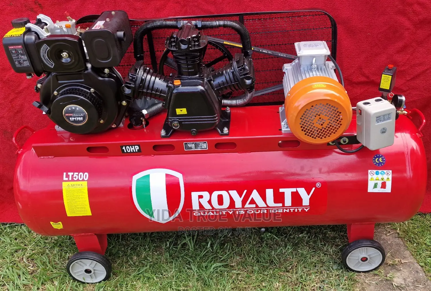 Air Compressor 500 Litres Double Function