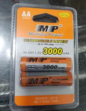 Multiple Power AA Recheable Batteries 3000 Mah - 1.2V