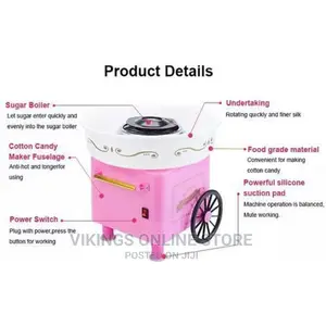 Mini Electric Floss Cotton Candy Maker Cart Sugar Machine