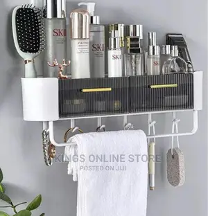 Shower Caddy, Self Adhesive Wall Mounted Bath Organizer,
