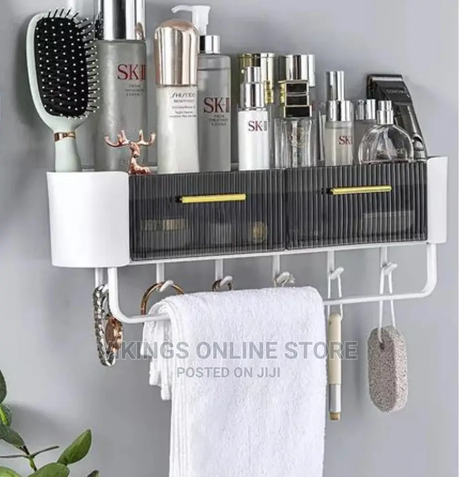 Shower Caddy, Self Adhesive Wall Mounted Bath Organizer,