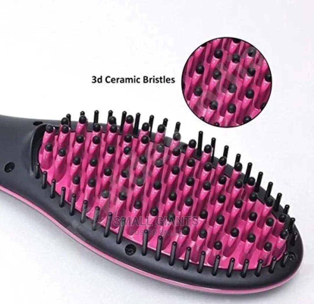 3 in 1 Black Ceramic Hair Straightening Brush
