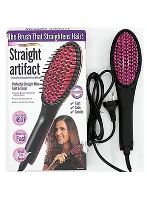 3 in 1 Black Ceramic Hair Straightening Brush