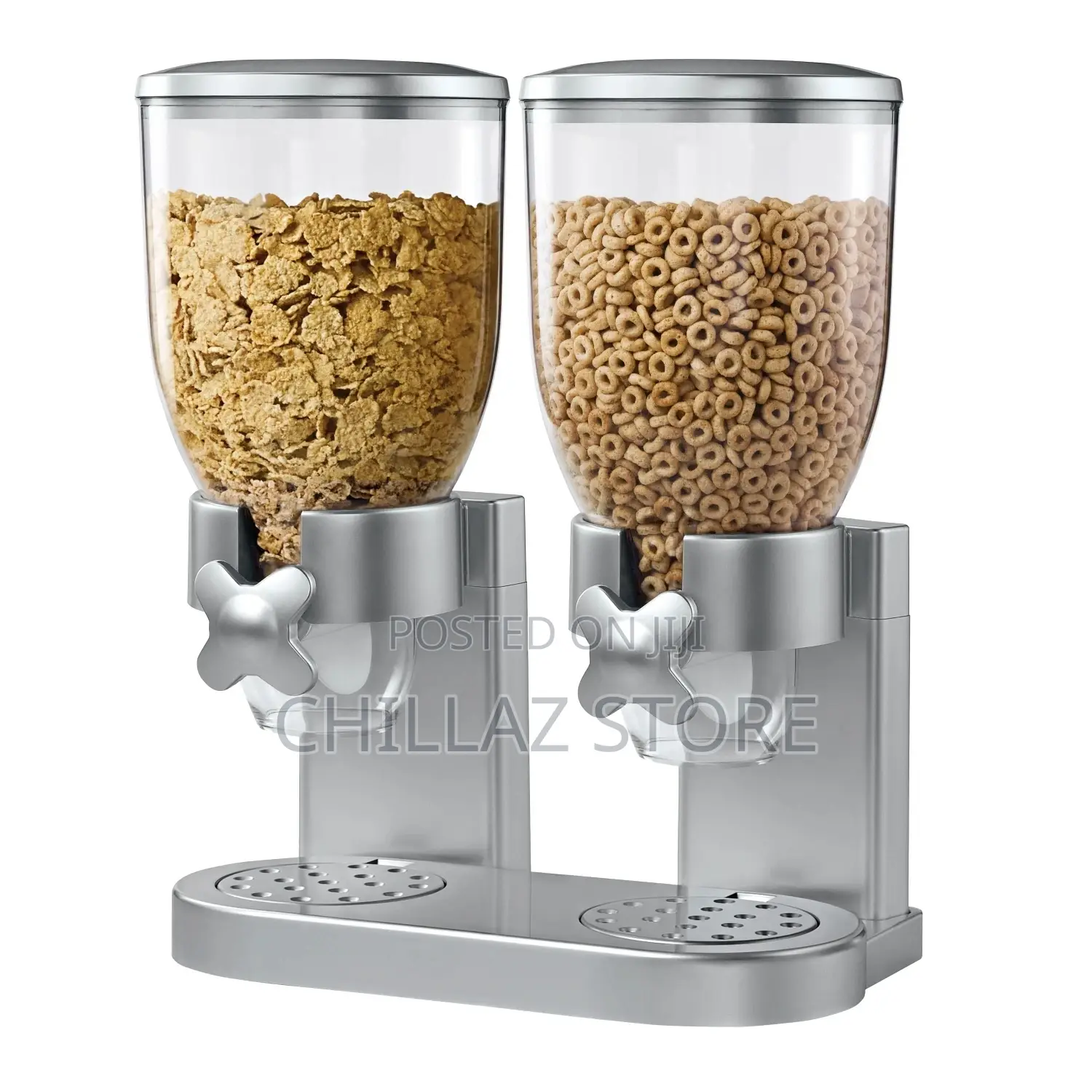 Dual Cereal Food Dispenser Organizer.