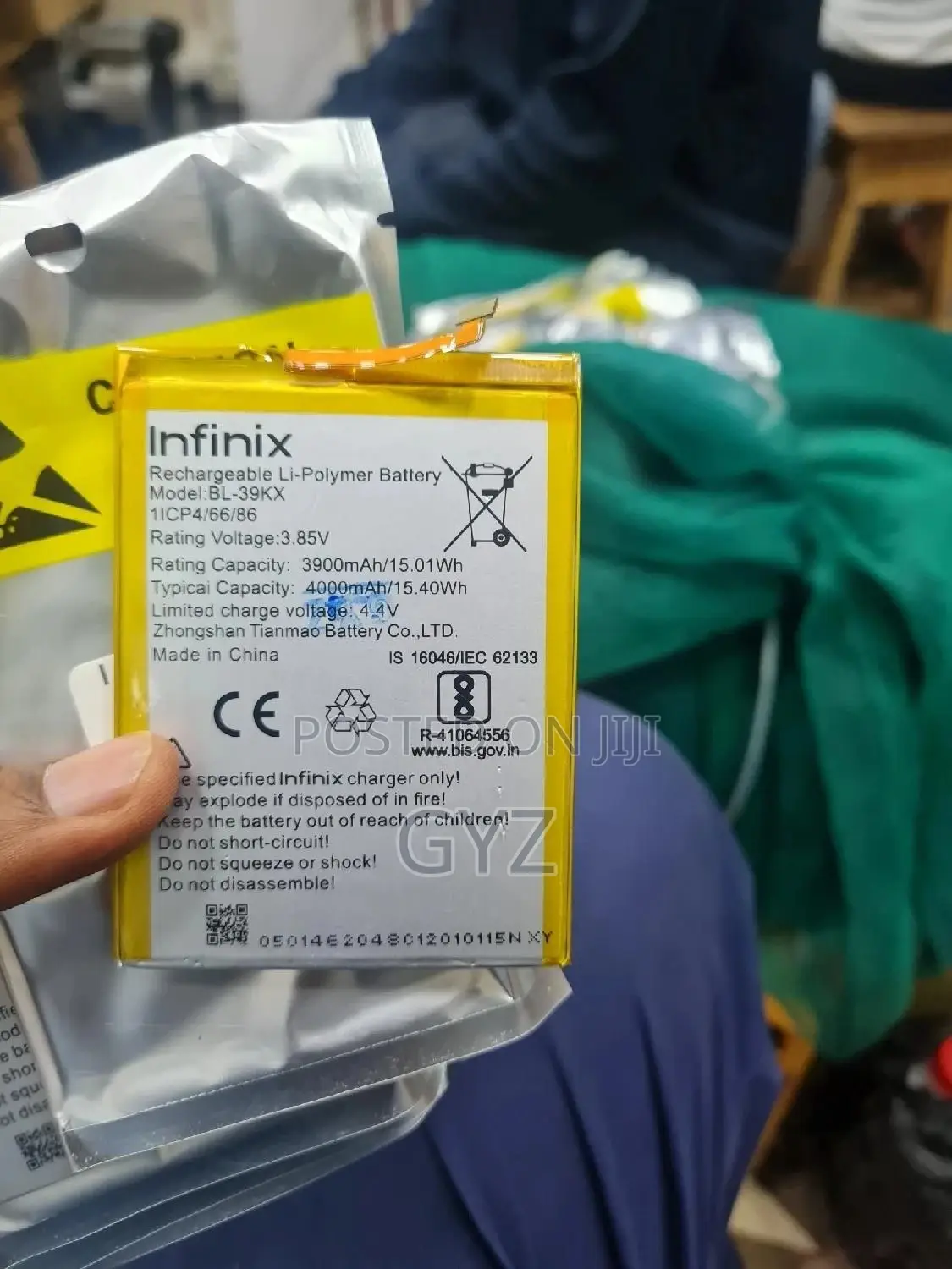 Battery for Infinix Hot 7 / S4 / BL-39KX