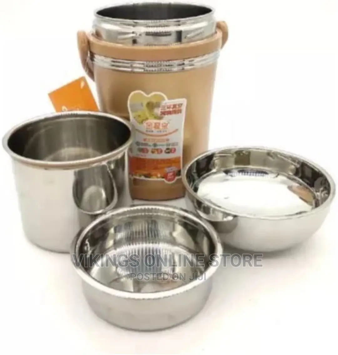 2 Litre Stainless Steel Food Flask Storage Lunch Container-