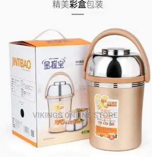 2 Litre Stainless Steel Food Flask Storage Lunch Container-