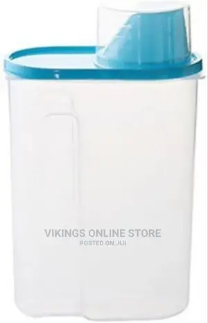 2.5 Litre Food Plastic Storage Grains Cereal Container, Blue
