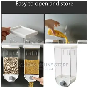Wall-Mounted Cereal Dispenser, Food Storage Container Box