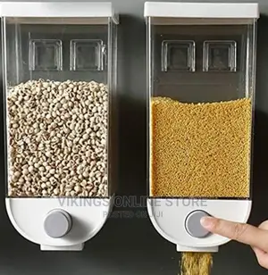 2-Piece Wall-Mounted Cereal Dispenser,Food Storage Container