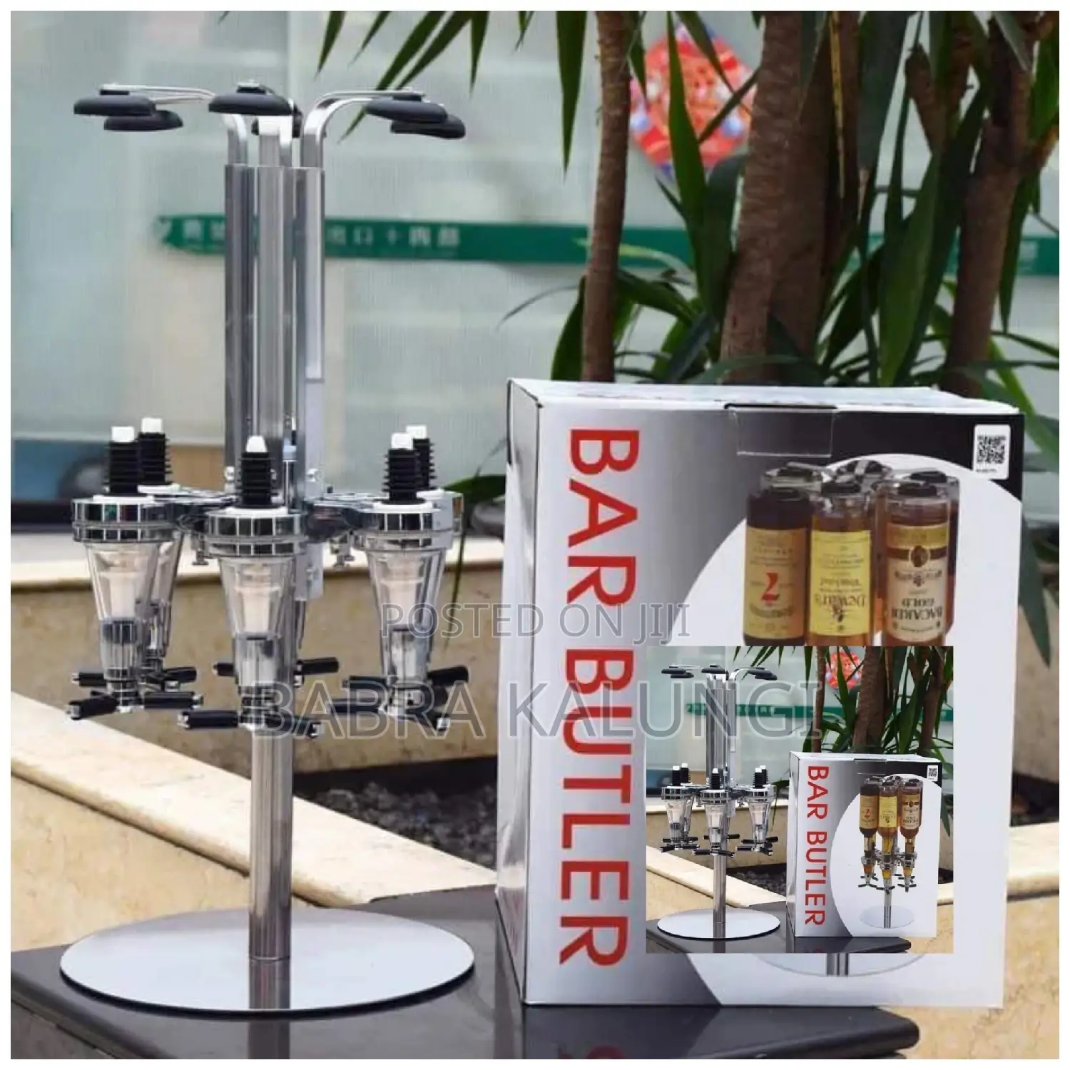 Original Bar Butler With 4 Bottle Holders