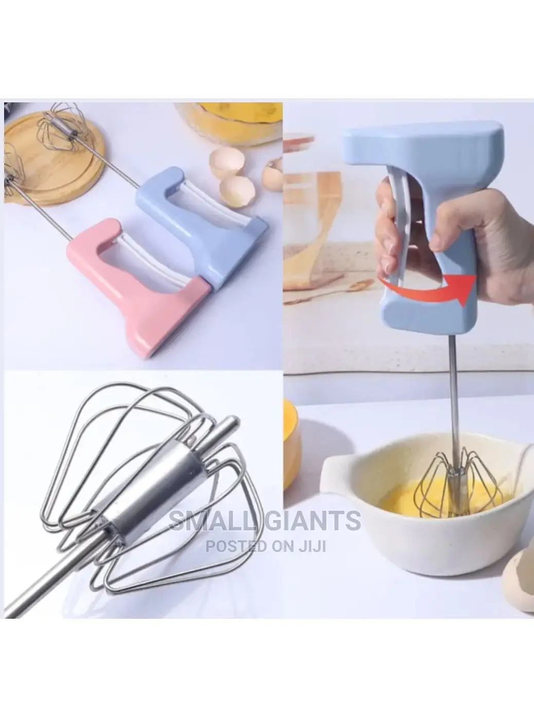 Semi-Auto Kitchen Whisk Egg Beater