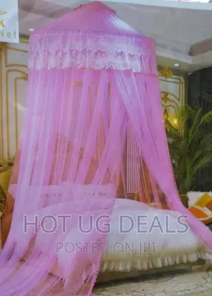 5x6 King Size Round Top Mosquito Net - Pink
