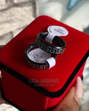 Black Versace Designer Rings