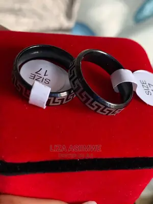 Black Versace Designer Rings