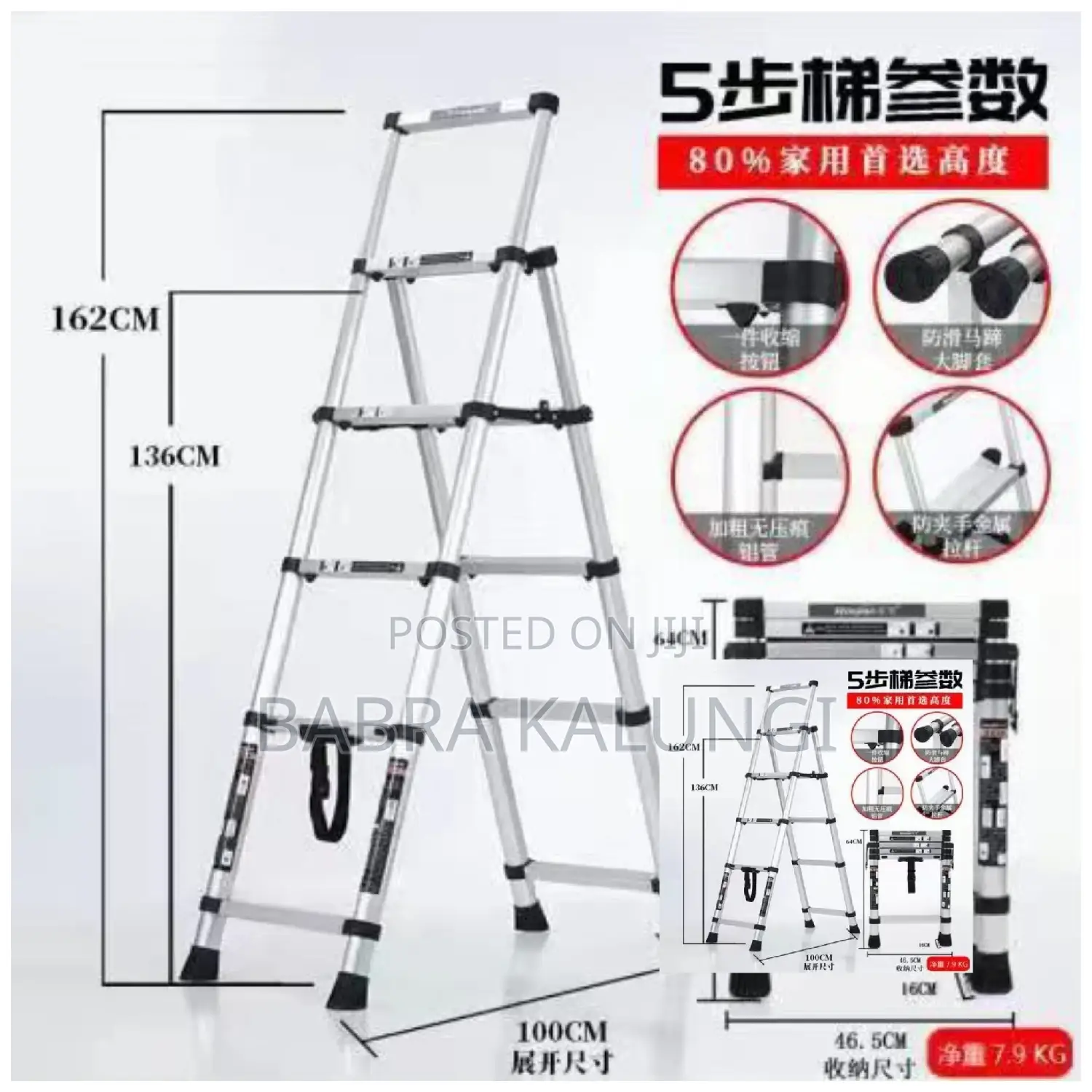 Telescopic Aluminum Ladder