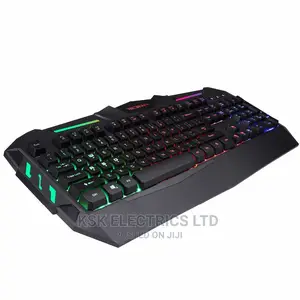 Gaming Keyboard With Colorful Backlit And Removable Floatin