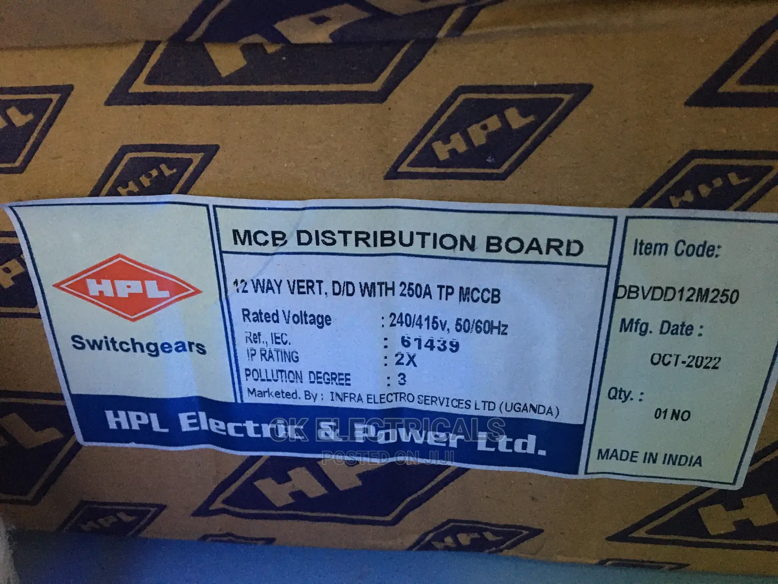3phase MCB Distribution Board All Size Ways Available
