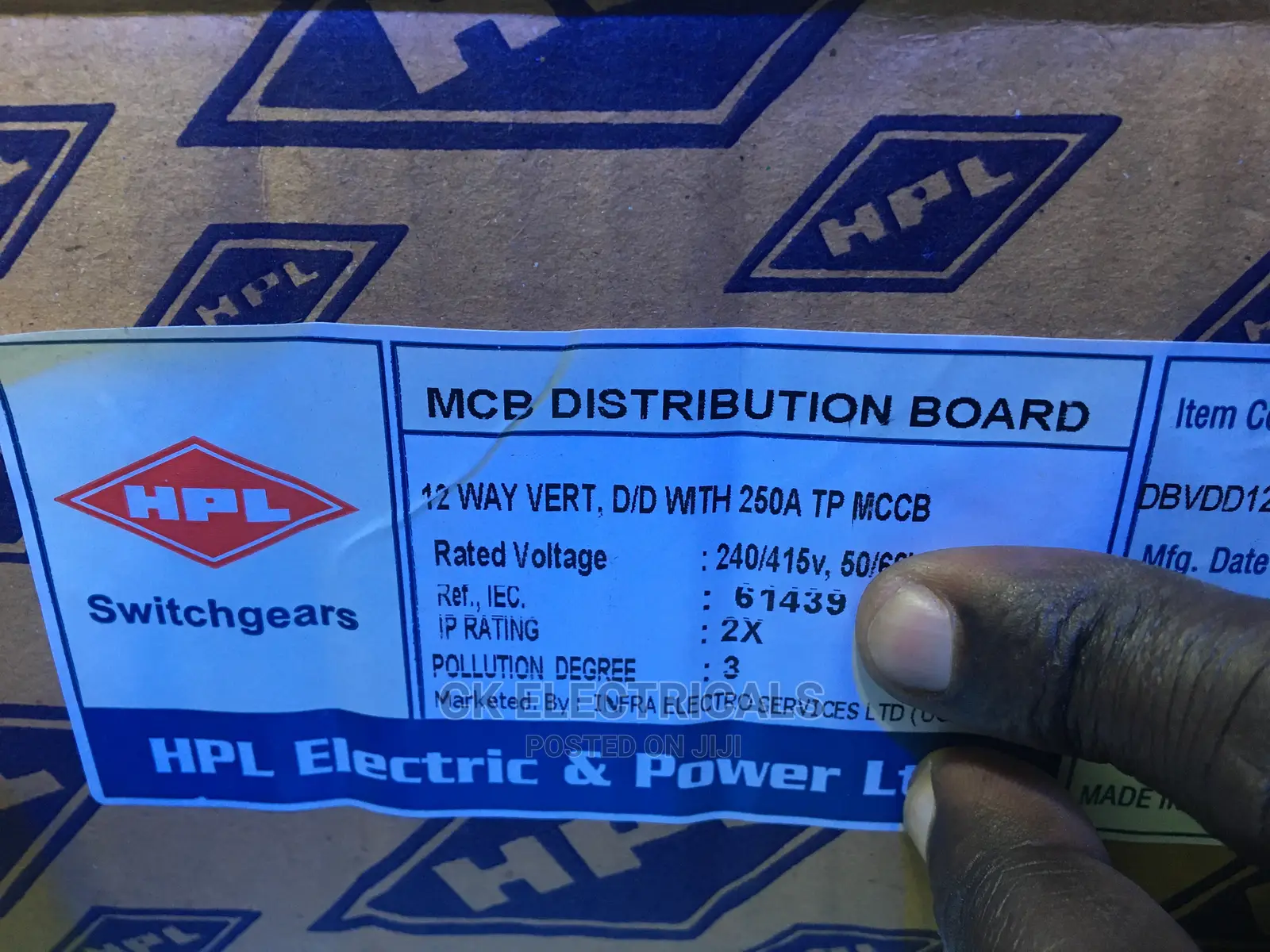 3phase MCB Distribution Board All Size Ways Available