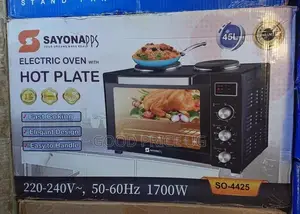 45L Sayona Electric Oven With Double Hotplate