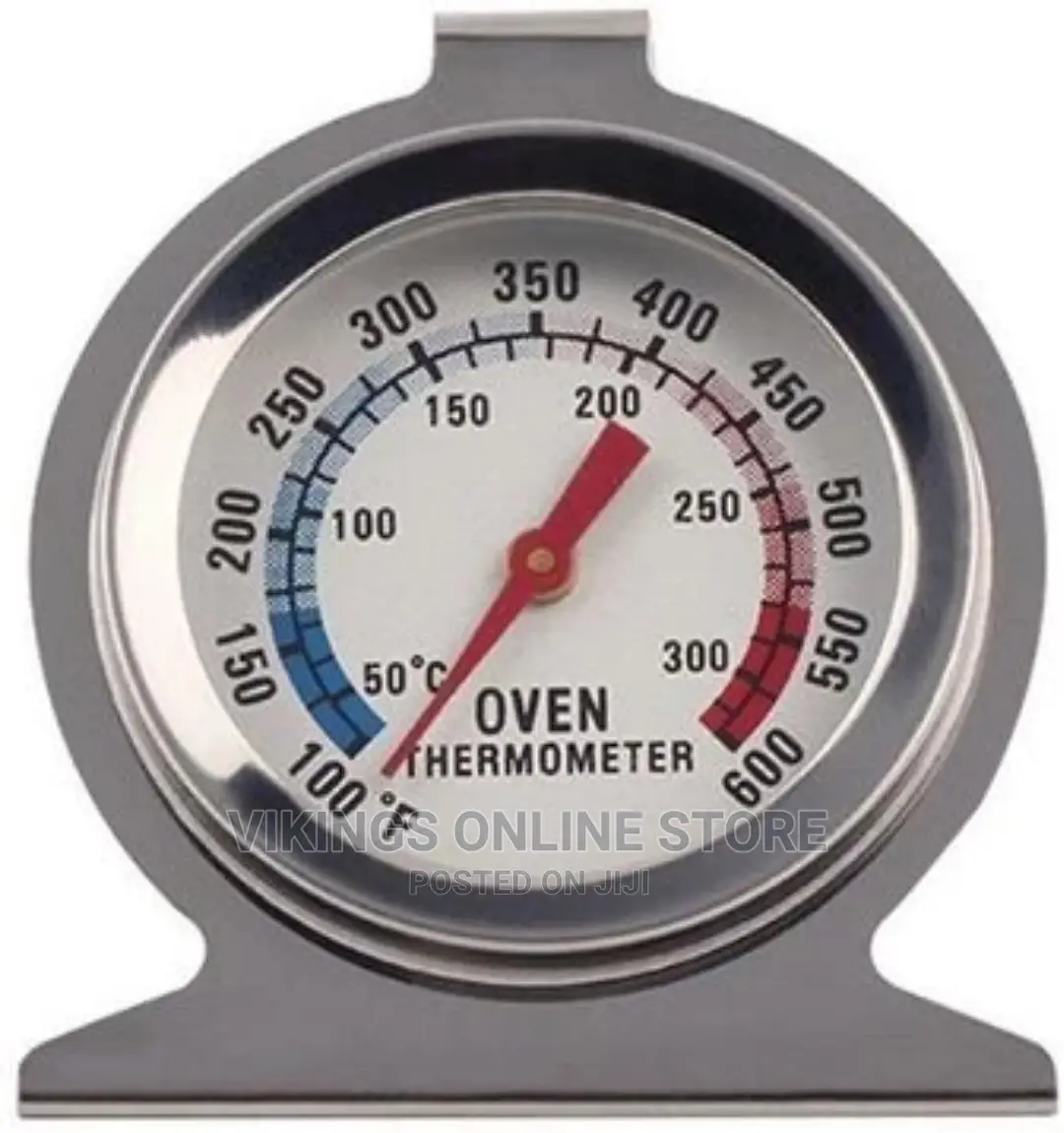 Kitchen Stainless Steel Oven Thermometer Gauge 4 BBQ Baking