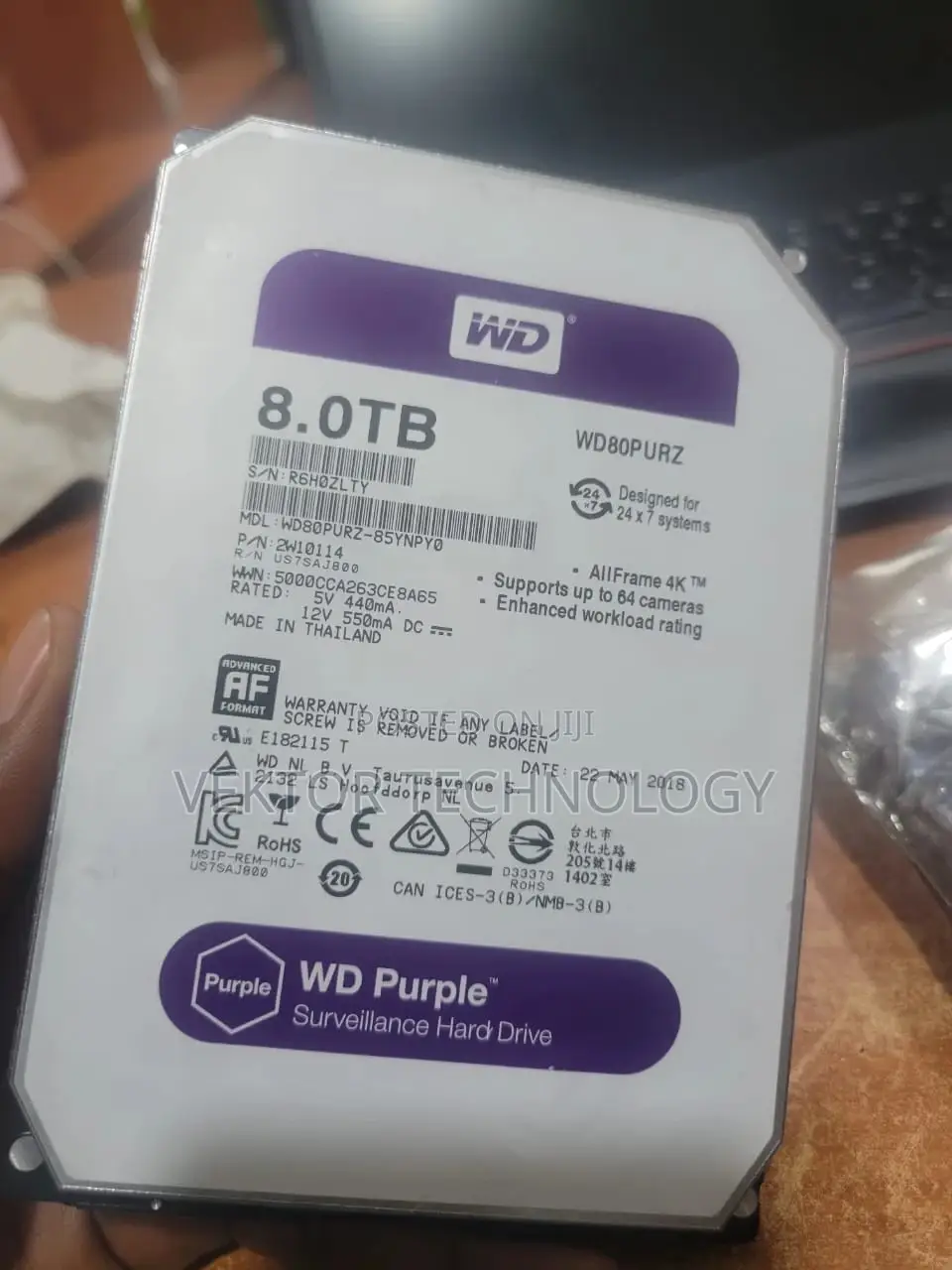 8TB Surveillance/Internal Desktop Hard Drive