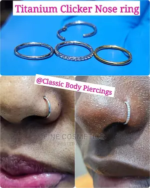 1pc Original Nose Ring Titanium Segment Clicker Seamles Hoop