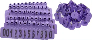 100 Cows Purple Ear Tags