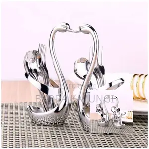 Swan Spoon and Fork Holder