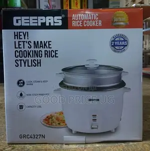 2.8L Geepas Rice Cooker With Steamer