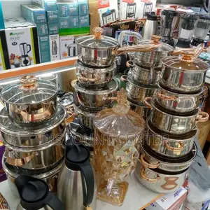 Stainless Heavy Glass Lid Dishes
