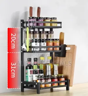 3-Tier Multifunctional Seasoning Rack