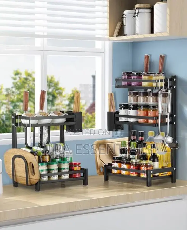 3-Tier Multifunctional Seasoning Rack