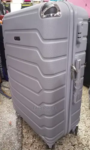 Traveling Plastic Suitcases Small Size in Gray Color