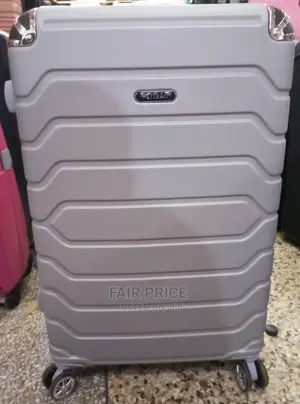 Traveling Plastic Suitcases Small Size in Gray Color