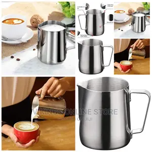 Milk Serving Cup 0.5L – Stainless Steel, Milk Jug for Coffee