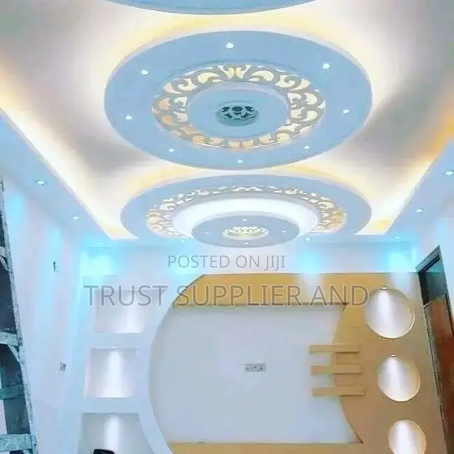 Gypsum Ceiling, Terrazzo Floors