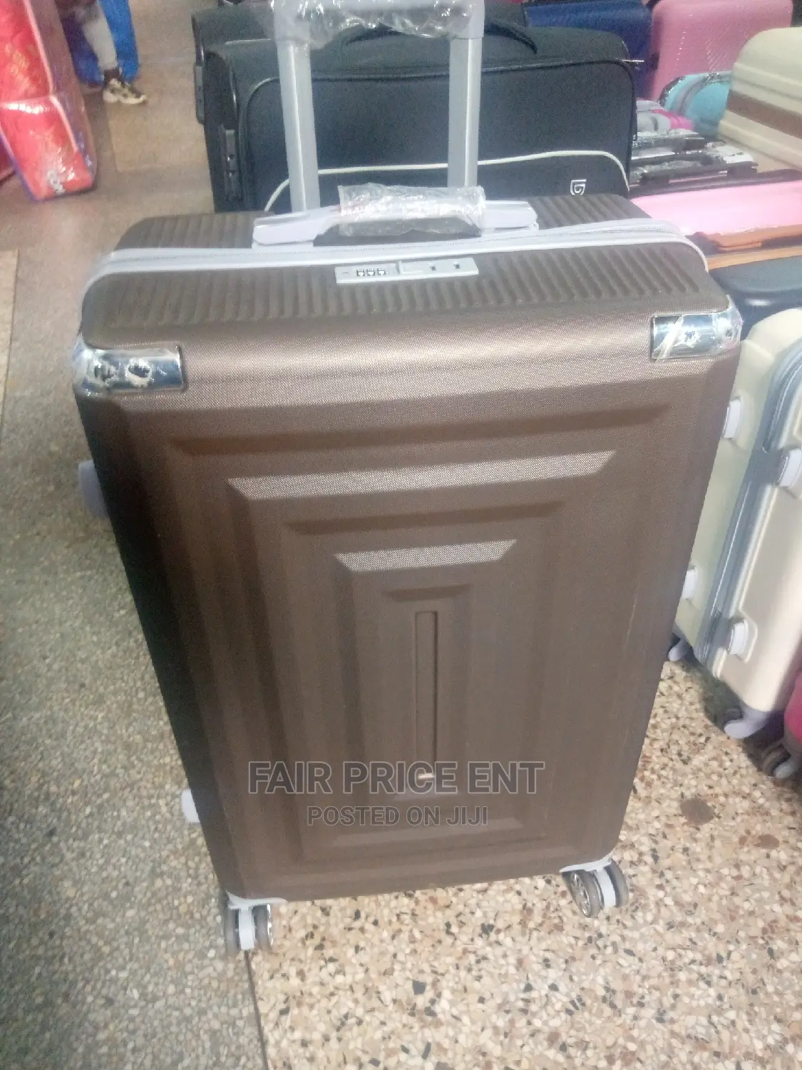 Vip Executive Plastic Suitcase.Large.( Gray)