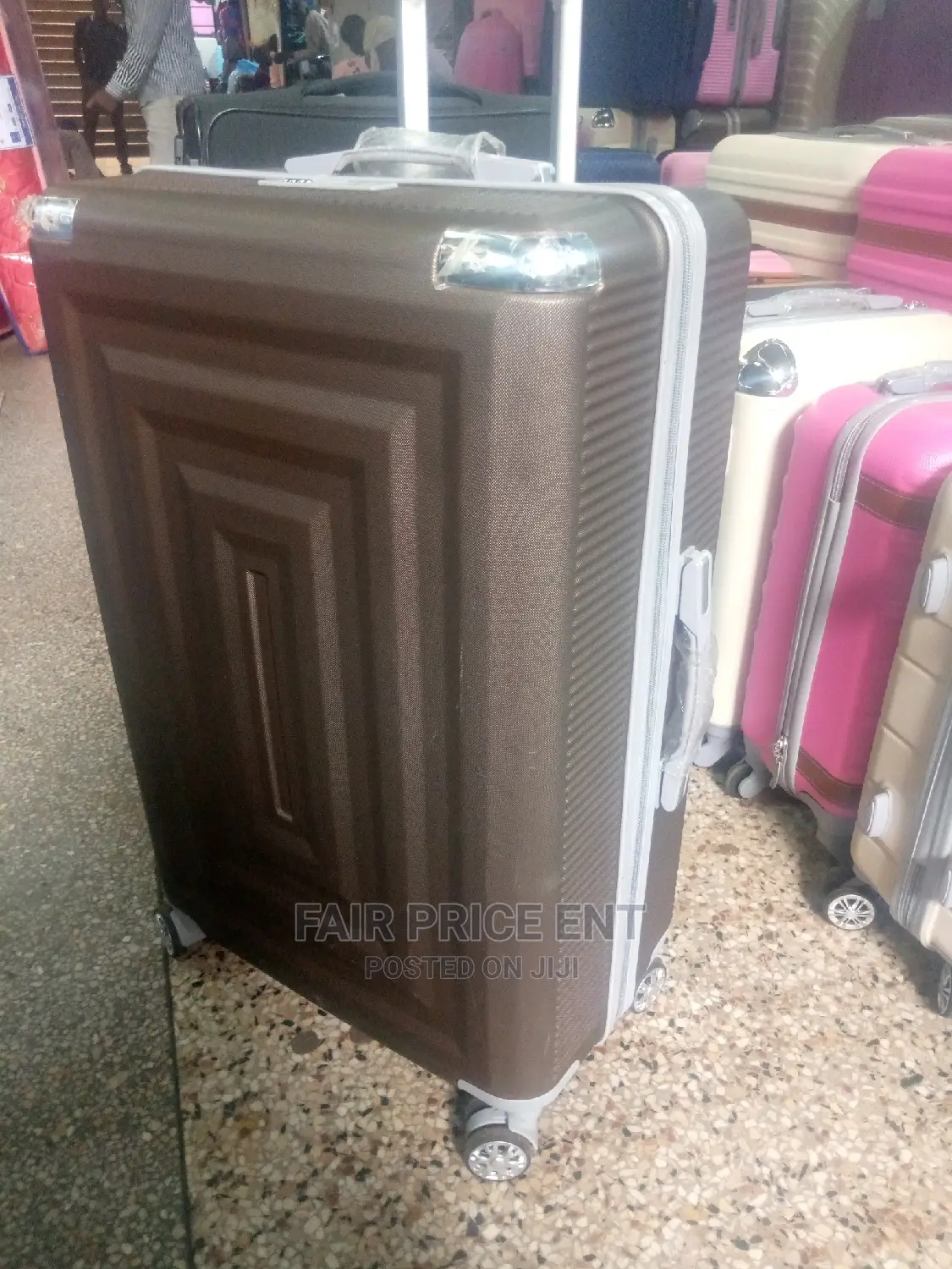 Vip Executive Plastic Suitcase.Large.( Gray)