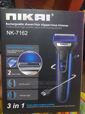 Rechargeable Shaver 3 in 1 Nikai