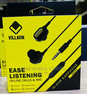 Villaon Ease Listening in-Line Calls Mic HD Soundearphones