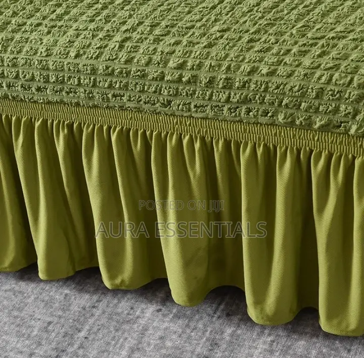 3:2:1 Green Six Seaters Elastic Sofa Covers